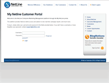 Tablet Screenshot of my.netline.com